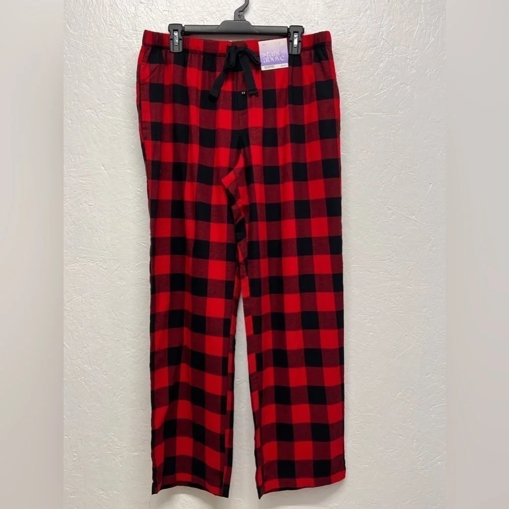 Women's Perfectly Cozy Flannel Plaid Pajama Pants - Stars Above